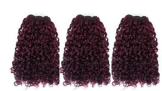 3 bundle pixie curly human hair